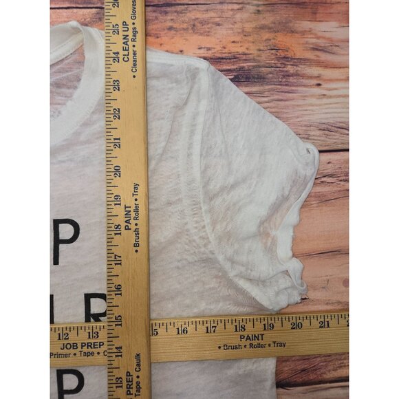 Twine & Stark "Happy Hour Happy Momma" Sheer T-Shirt Large - Picture 8 of 8